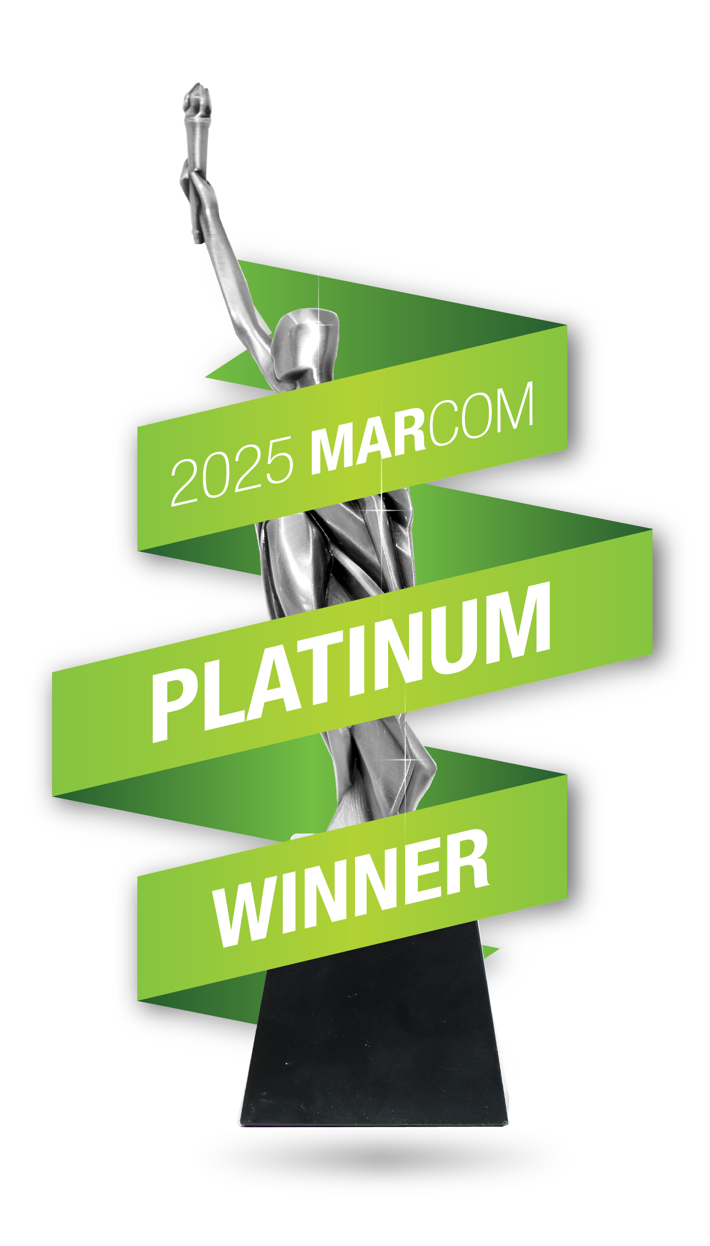 MarCom Awards 2025 Platinum Winner trophy